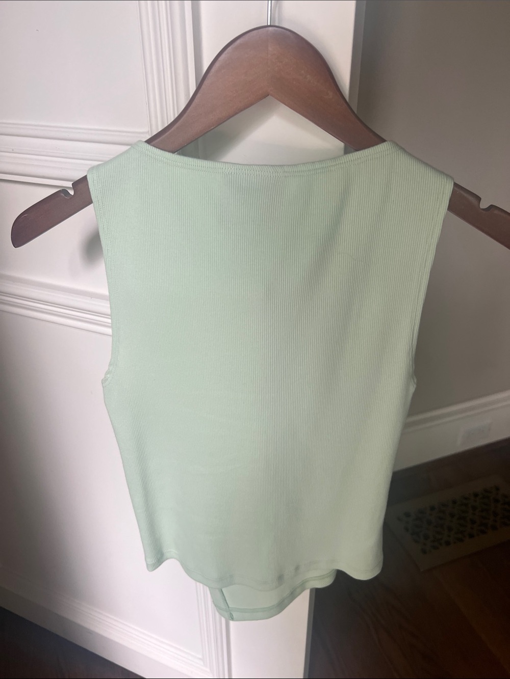 Reformation Mint Ribbed Side-Button Tank - Picture 4 of 6